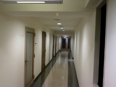Prison like corridor<br>at hotel