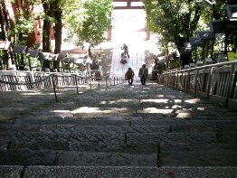 Steps from shrine