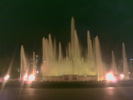 Singing fountain