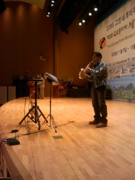Young saxophonist